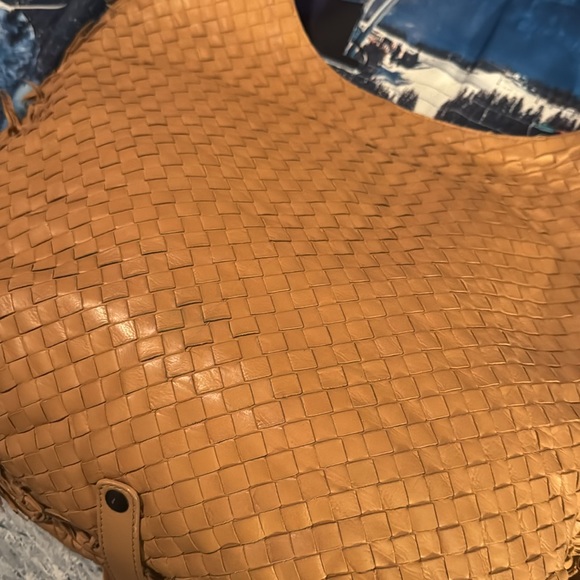 Bottega Veneta Large Travel Bag Intrecciato Leather Hobo Carmel Beige - Picture 14 of 16